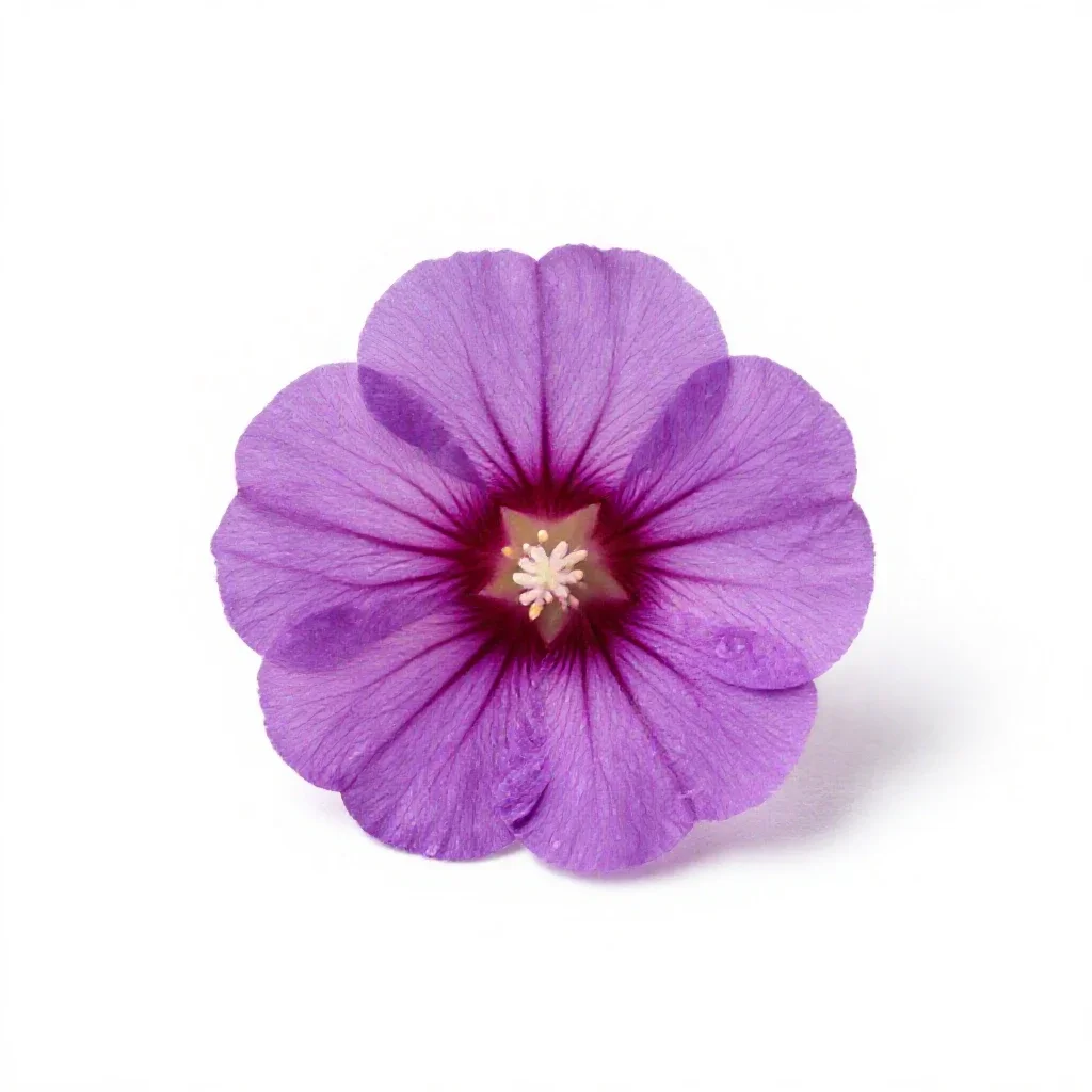Mallow isolated on a white background