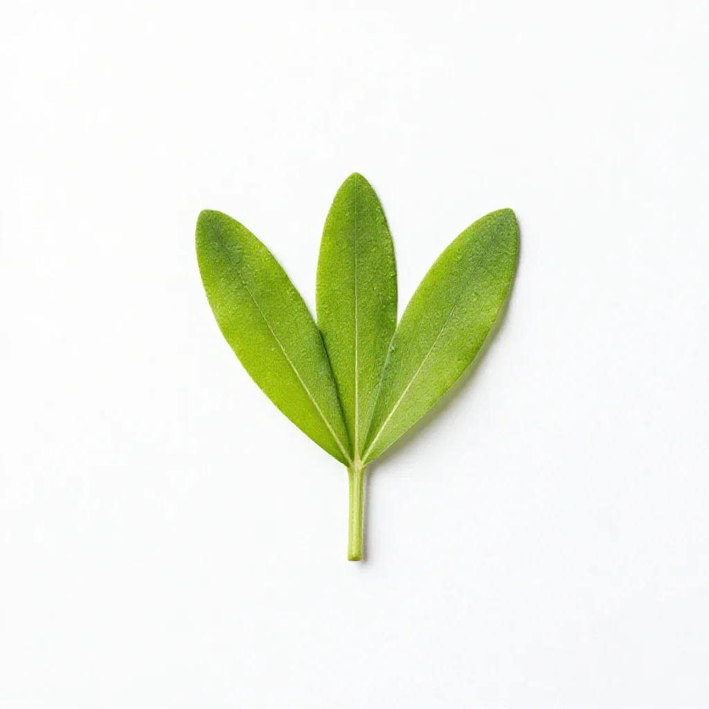 Mignonette isolated on a white background