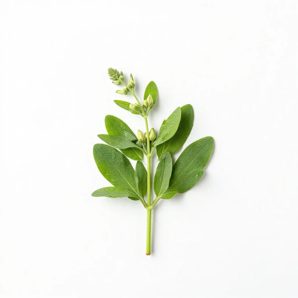 Milk vetch isolated on a white background