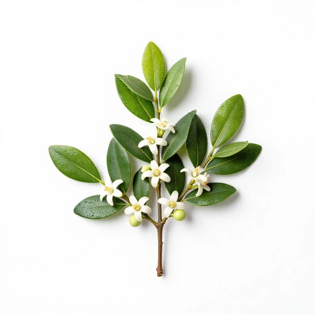 Mock privet isolated on a white background