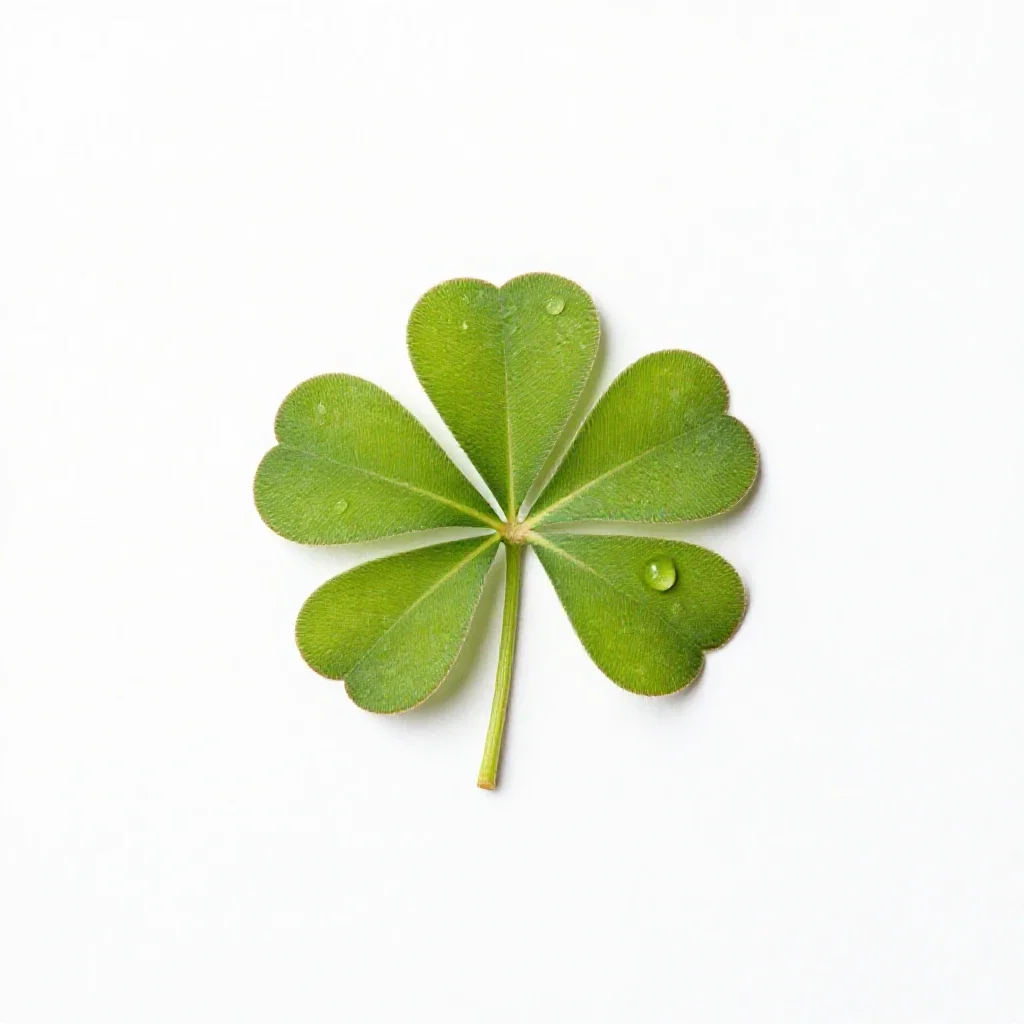 Moon trefoil isolated on a white background