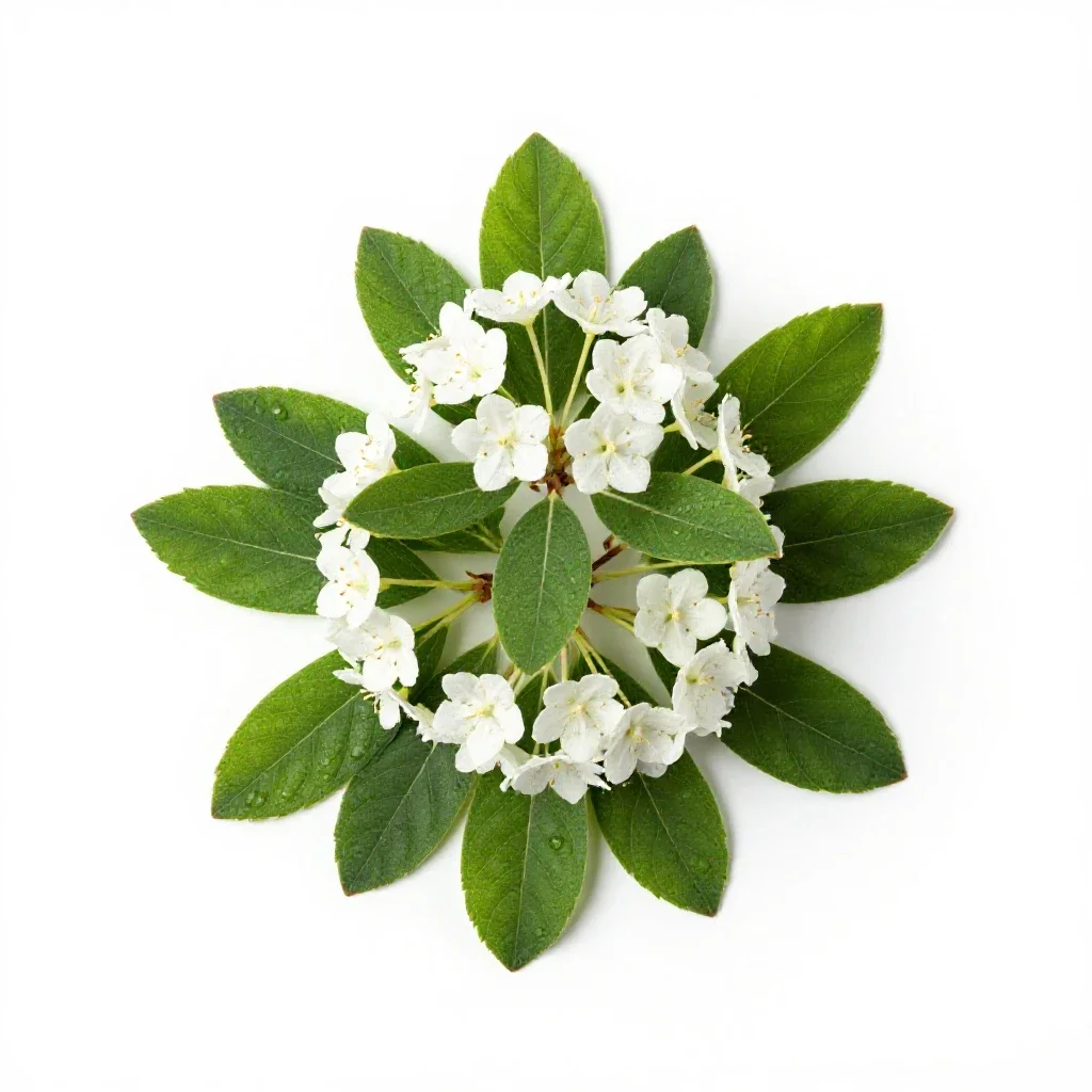 Mountain laurel isolated on a white background