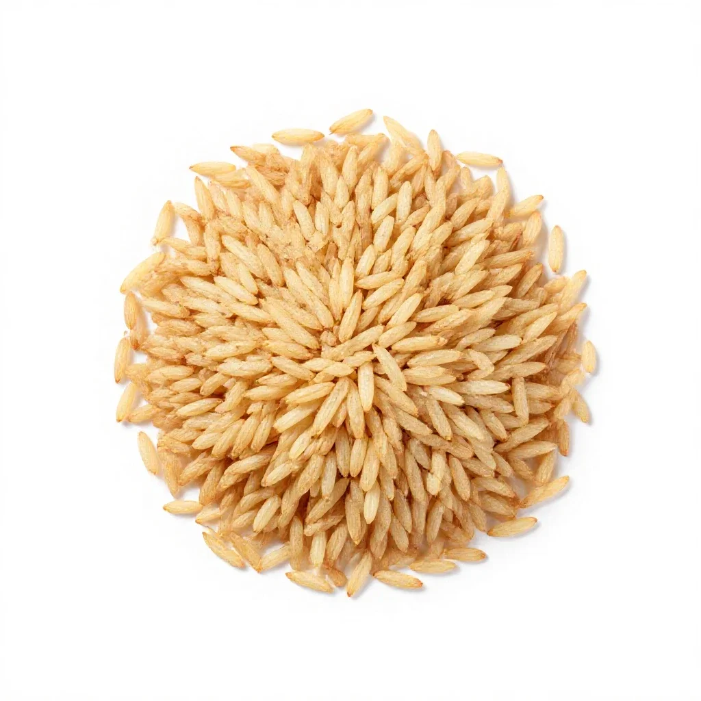 Mountain rice isolated on a white background