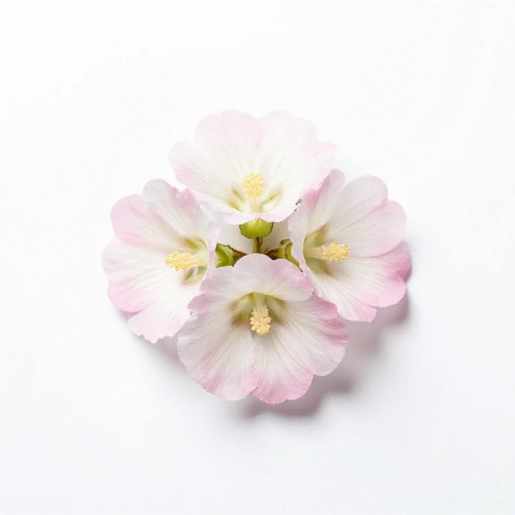 Musk mallow isolated on a white background