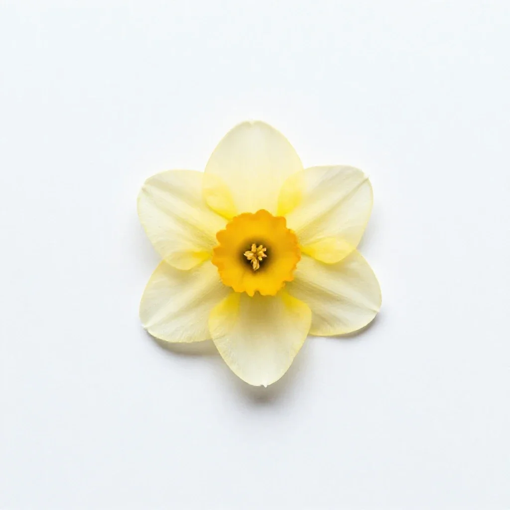 Narcissus isolated on a white background