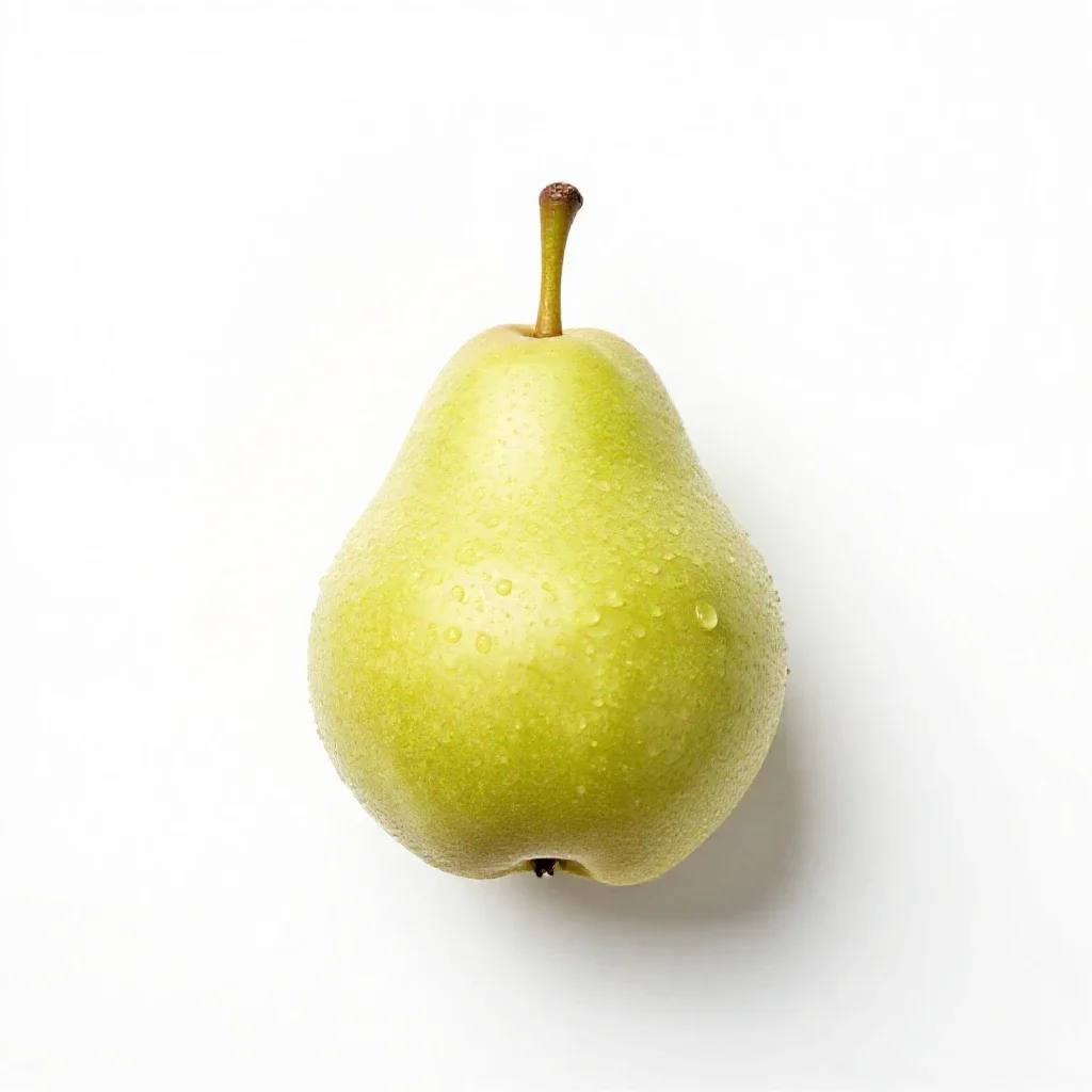 Native pear isolated on a white background