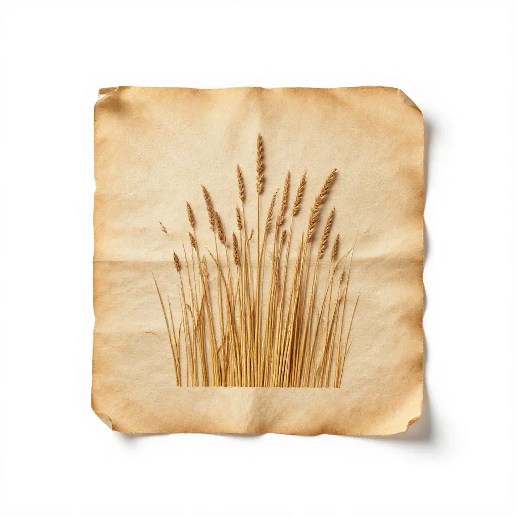 Papyrus isolated on a white background
