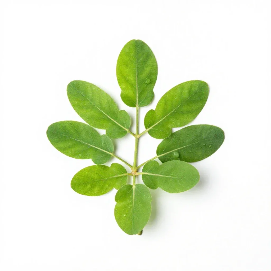Partridge pea isolated on a white background