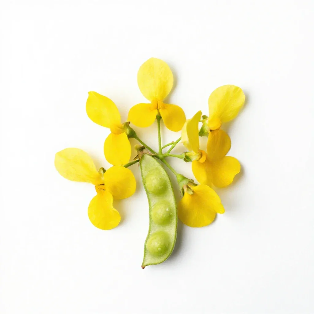 Pigeon pea isolated on a white background