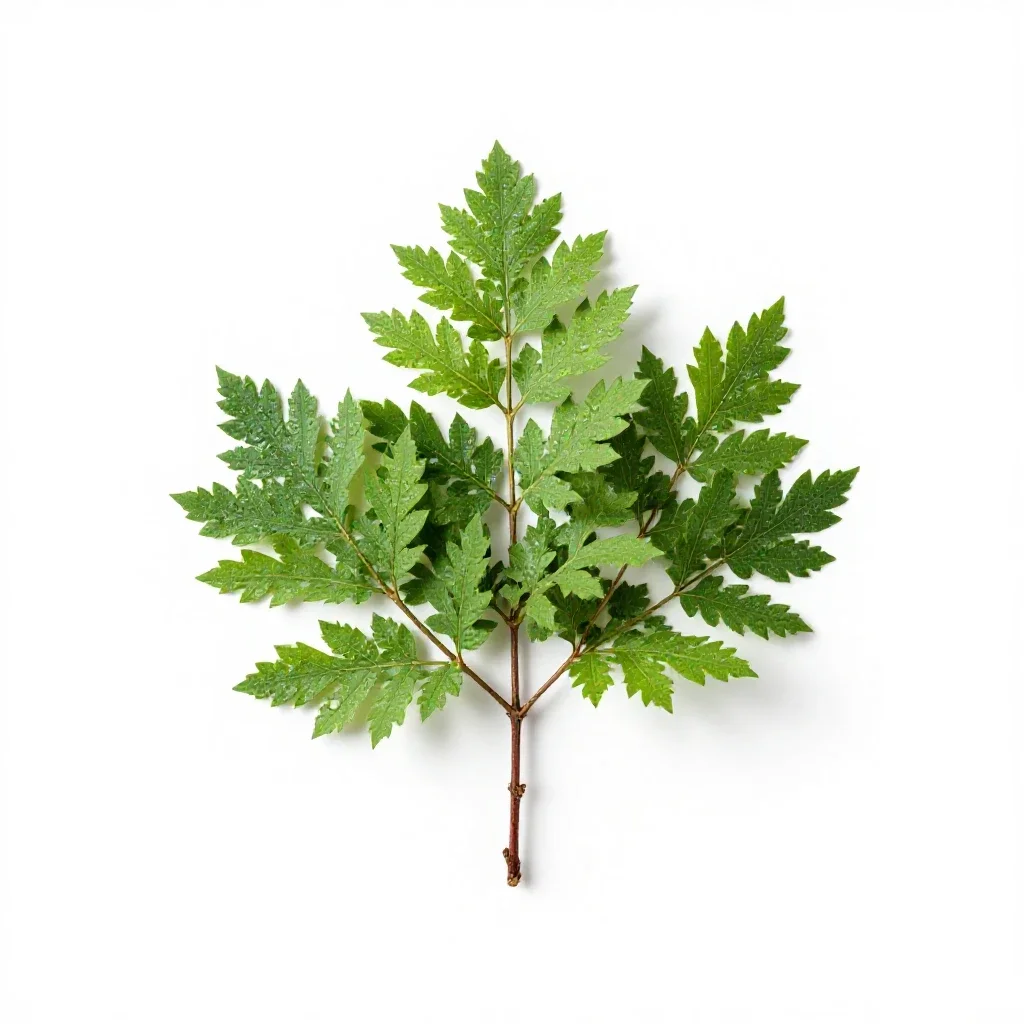 Poison bush isolated on a white background
