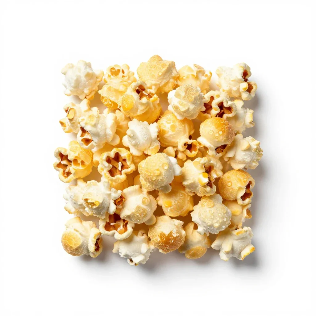Popcorn isolated on a white background