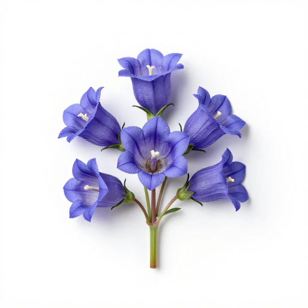 Prairie gentian isolated on a white background