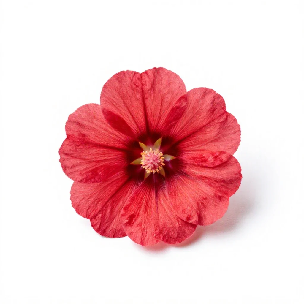 Prairie mallow isolated on a white background