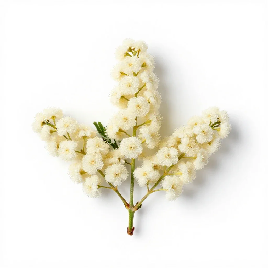 Prairie mimosa isolated on a white background