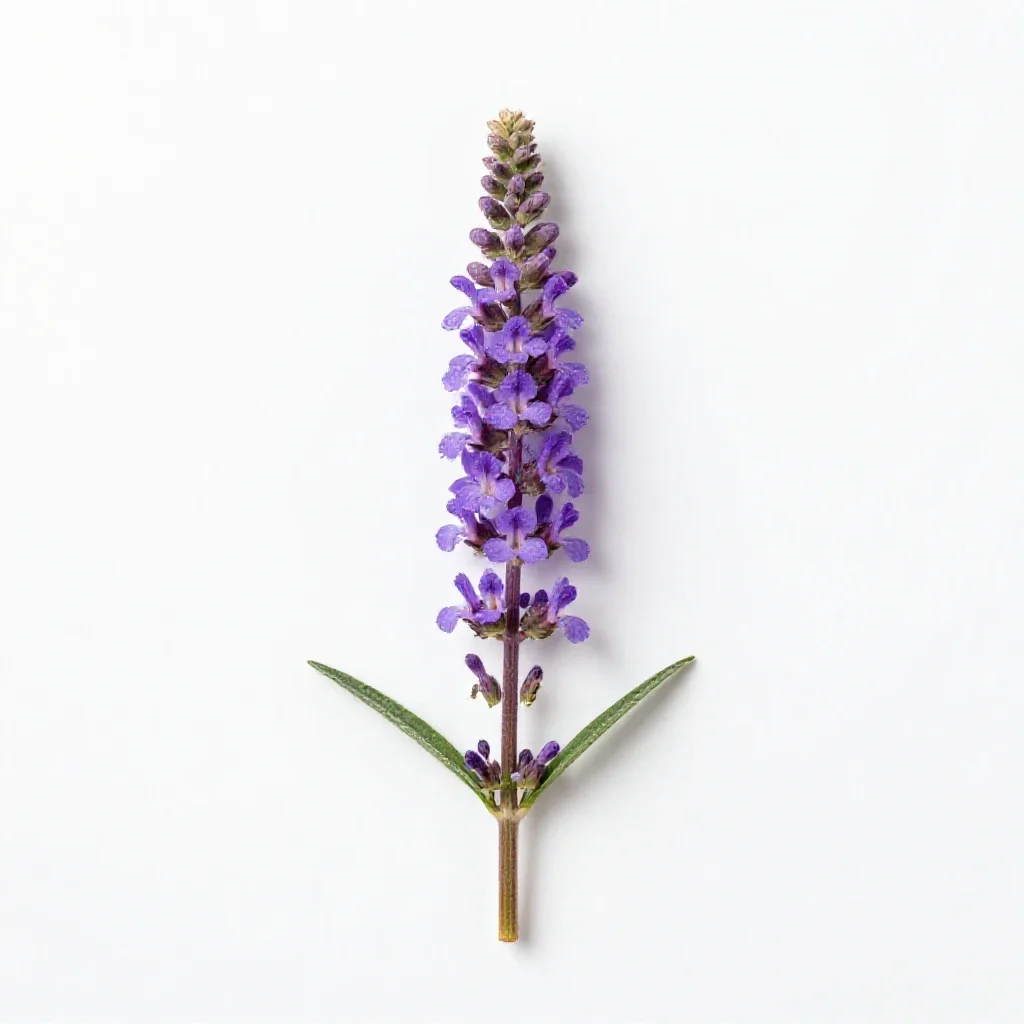 Purple loosestrife isolated on a white background