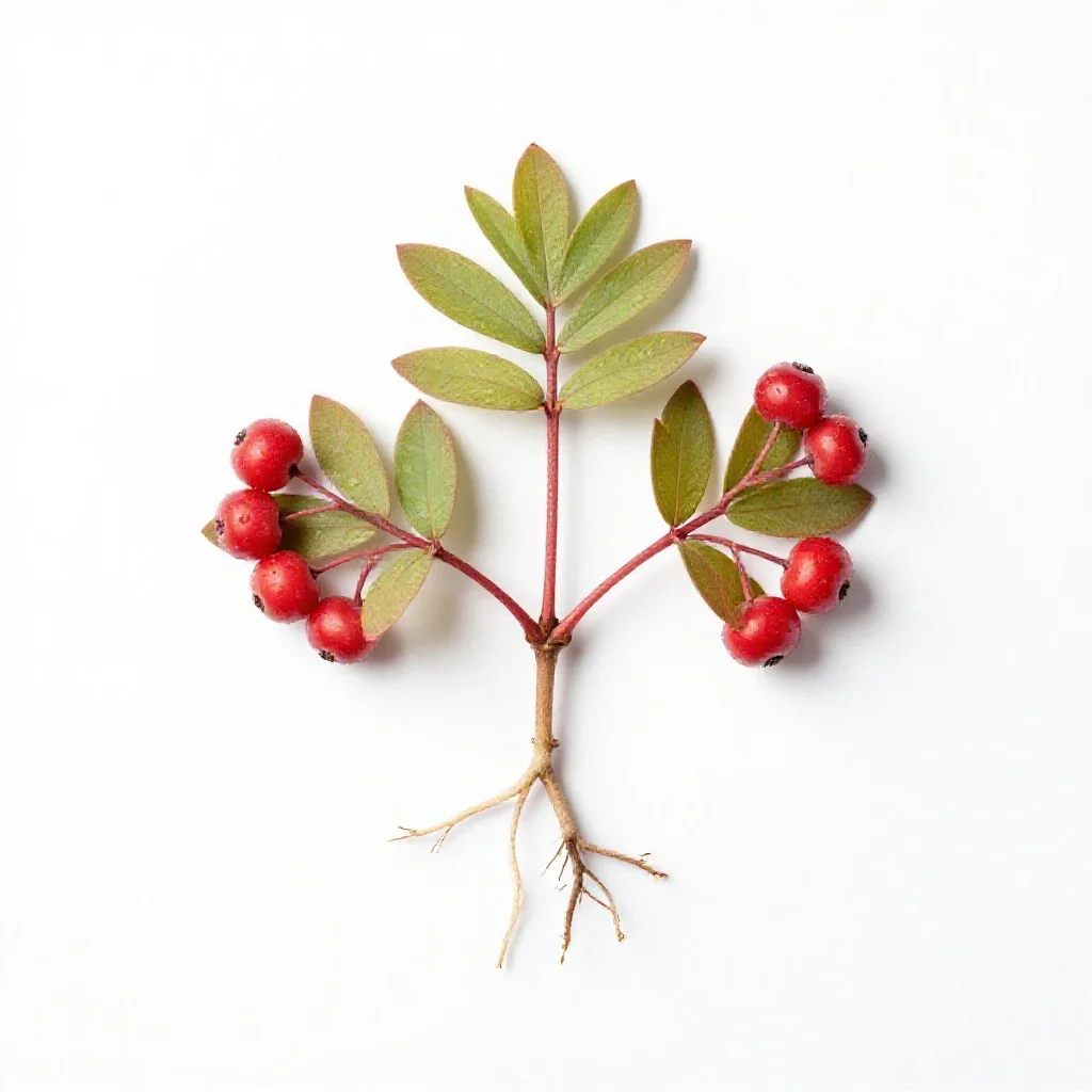 Red bryony isolated on a white background