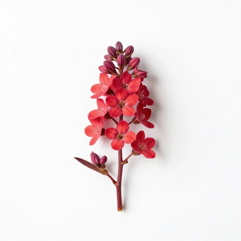 Red Clintonia isolated on a white background
