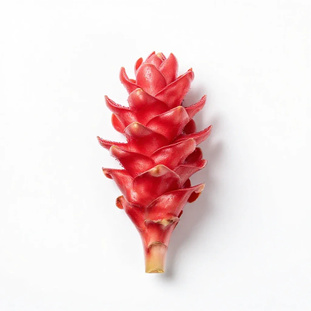 Red ginger isolated on a white background