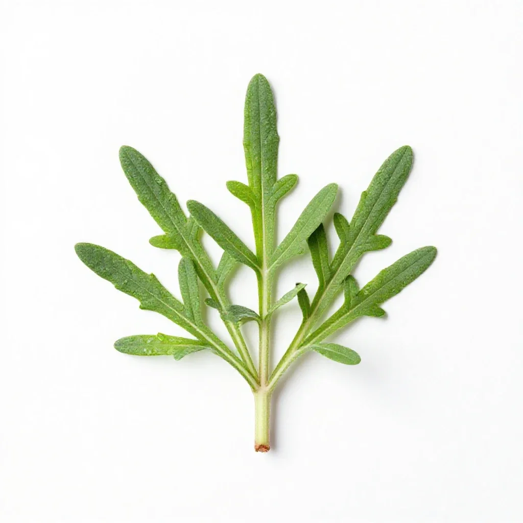 Reseda isolated on a white background