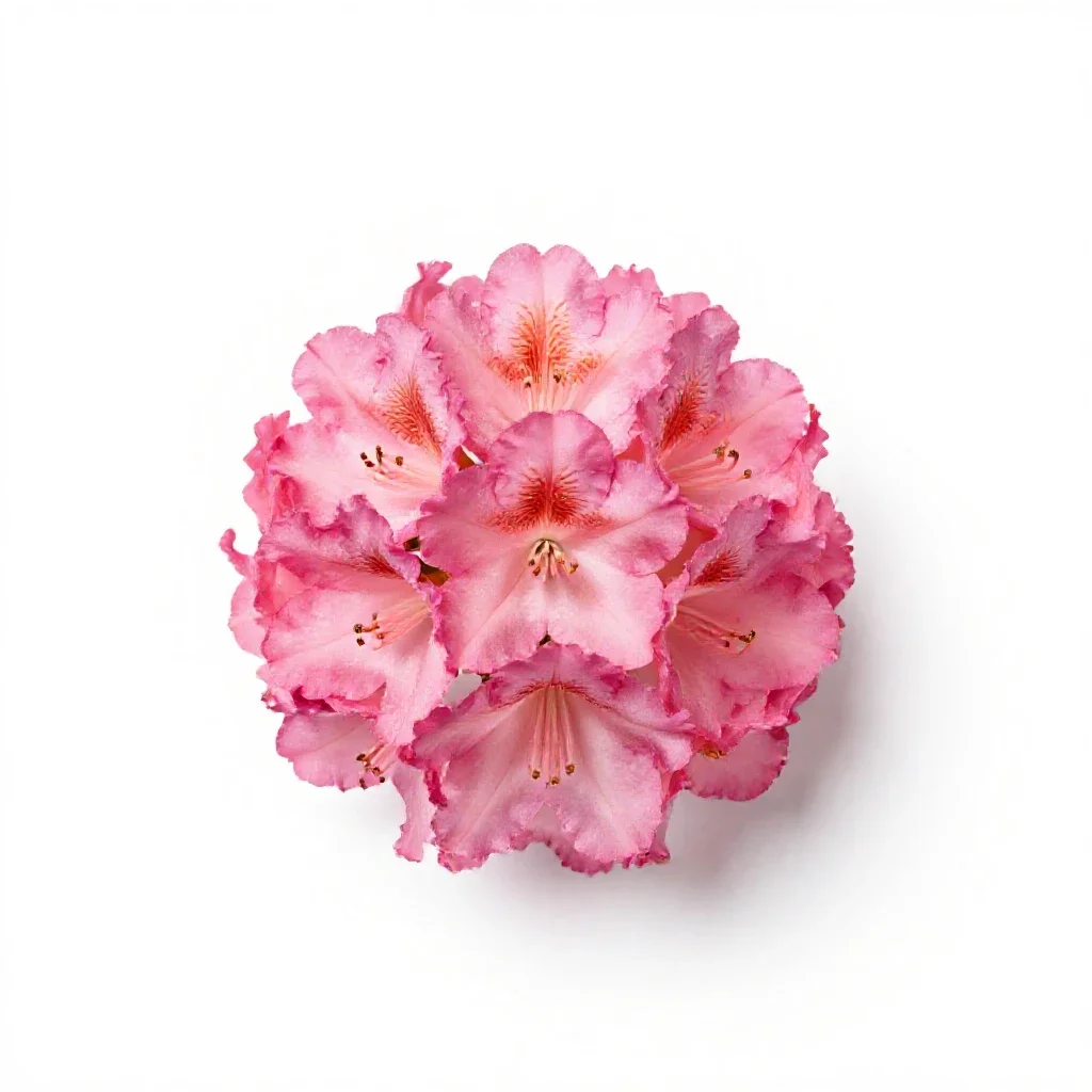 Rhododendron isolated on a white background