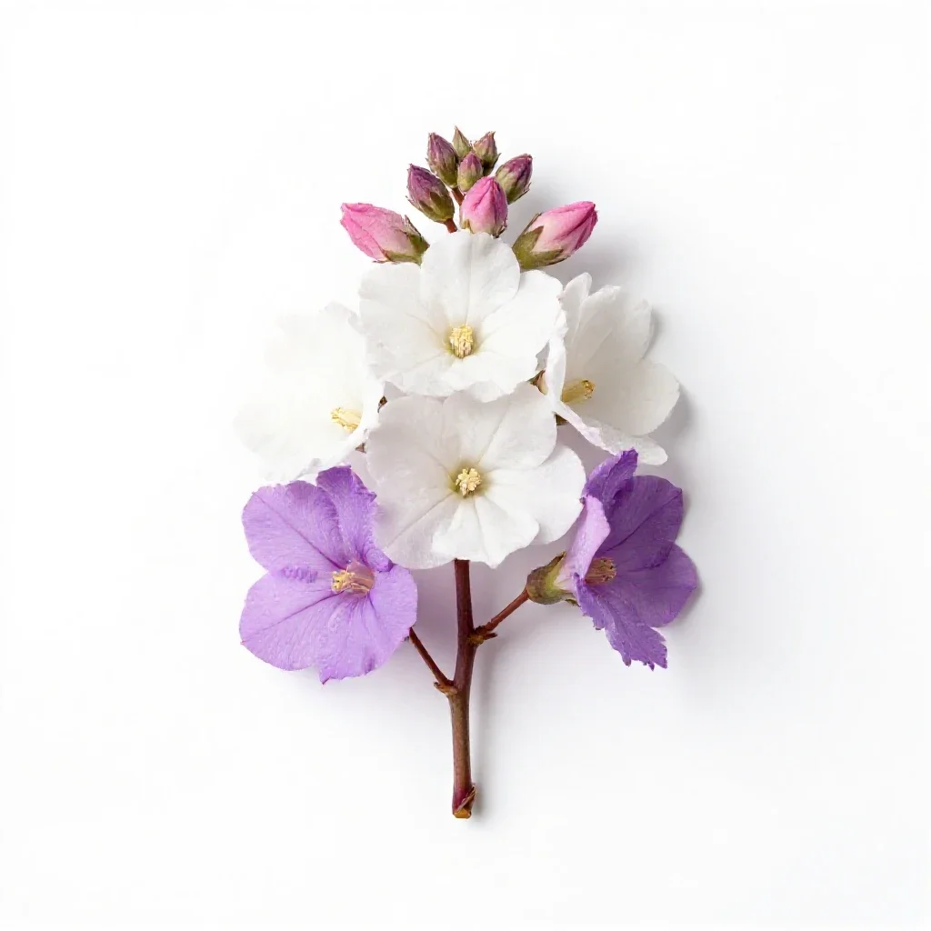 Rose mallow isolated on a white background