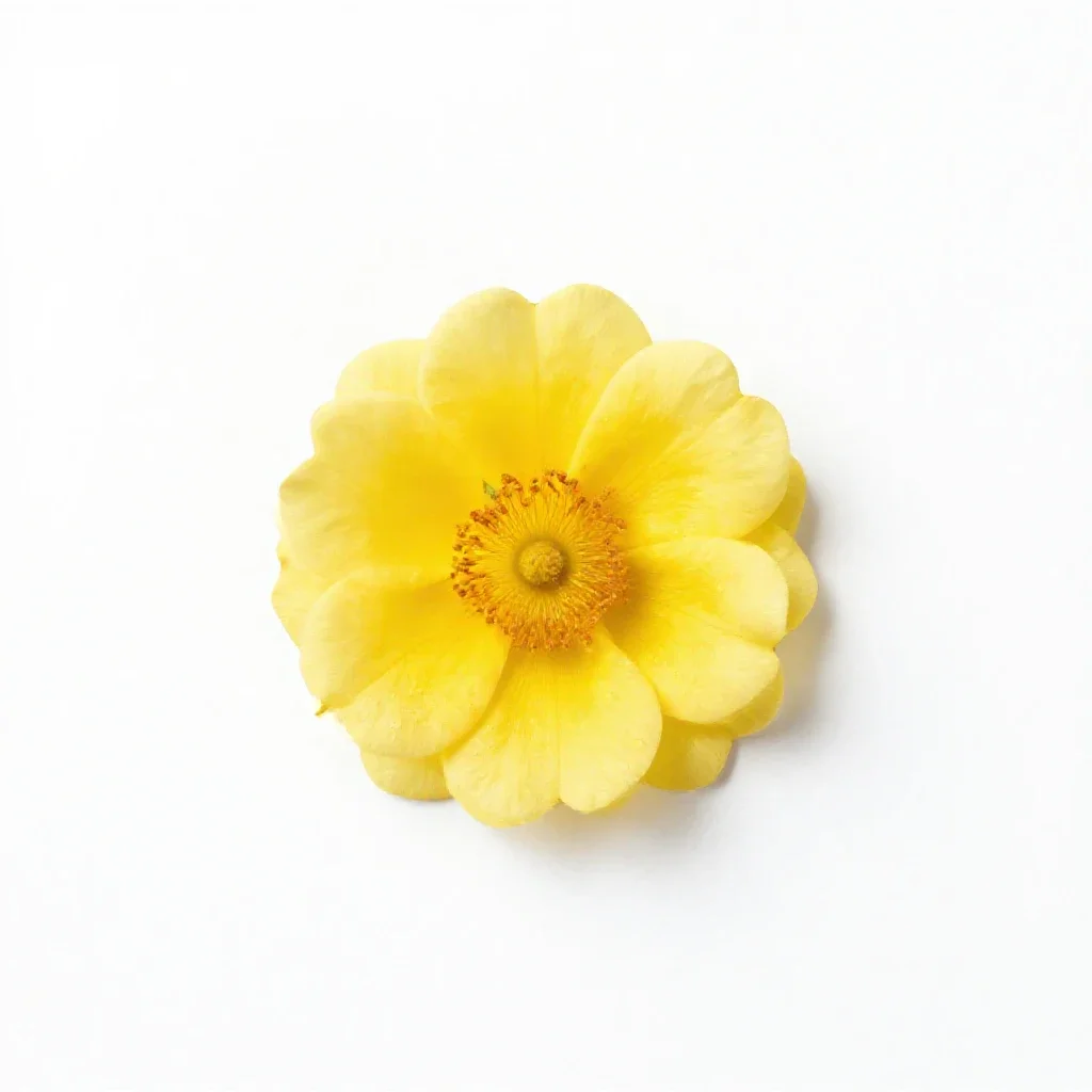 Rush rose isolated on a white background
