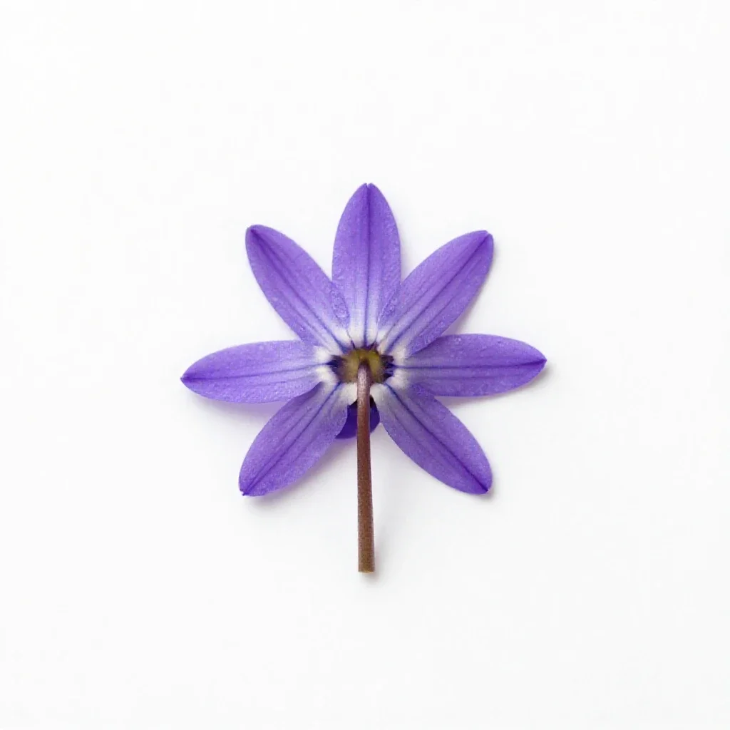Scilla isolated on a white background