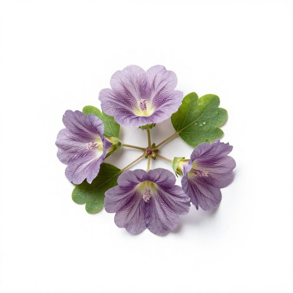 Seashore mallow isolated on a white background