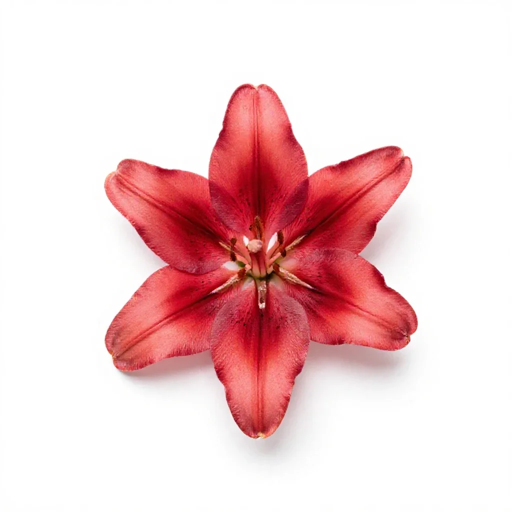 Sego lily isolated on a white background