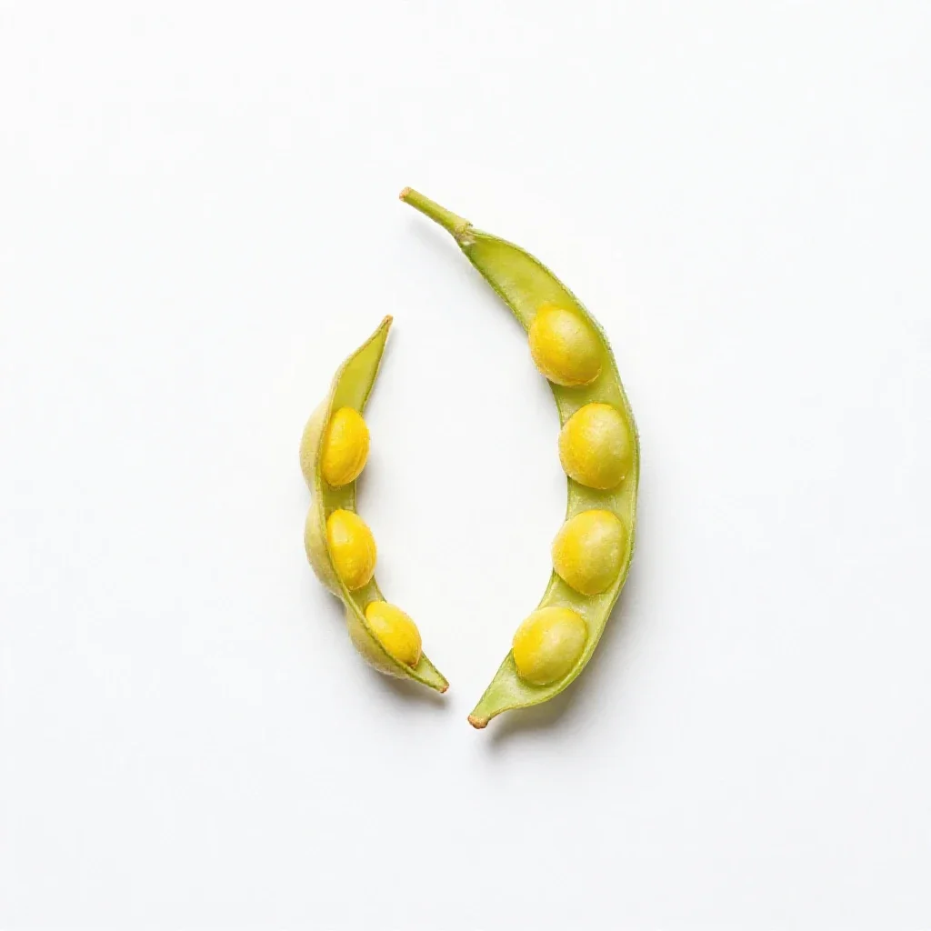 Sickle alfalfa isolated on a white background