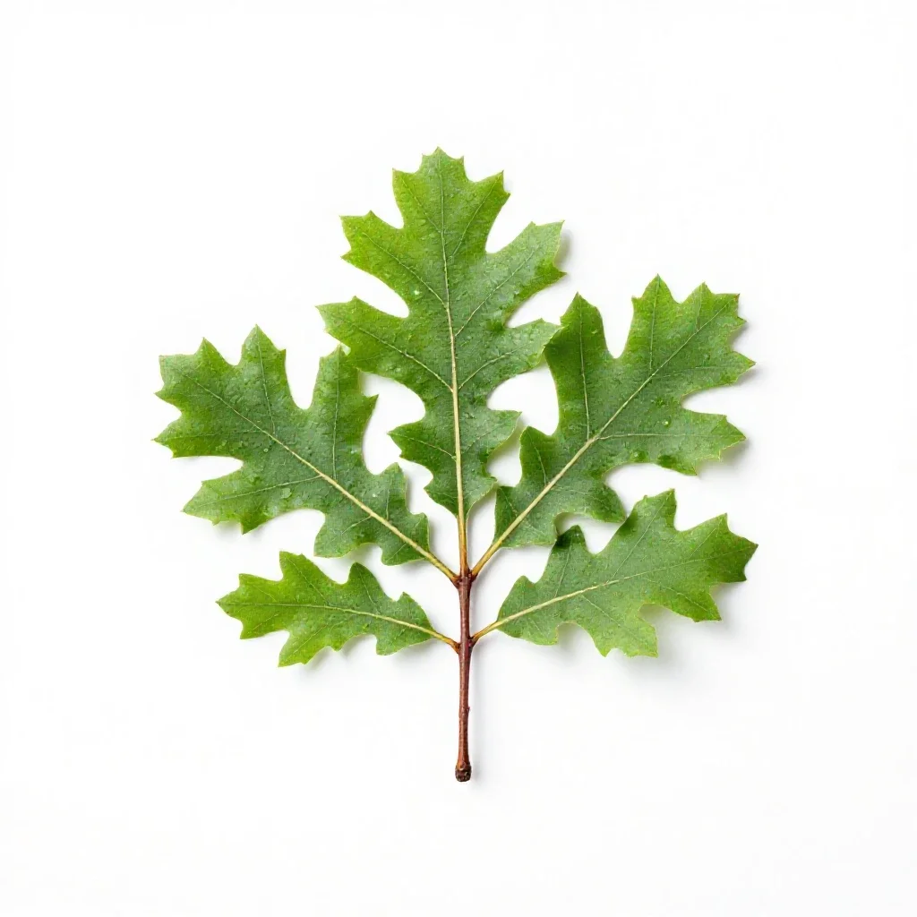 Silk oak isolated on a white background