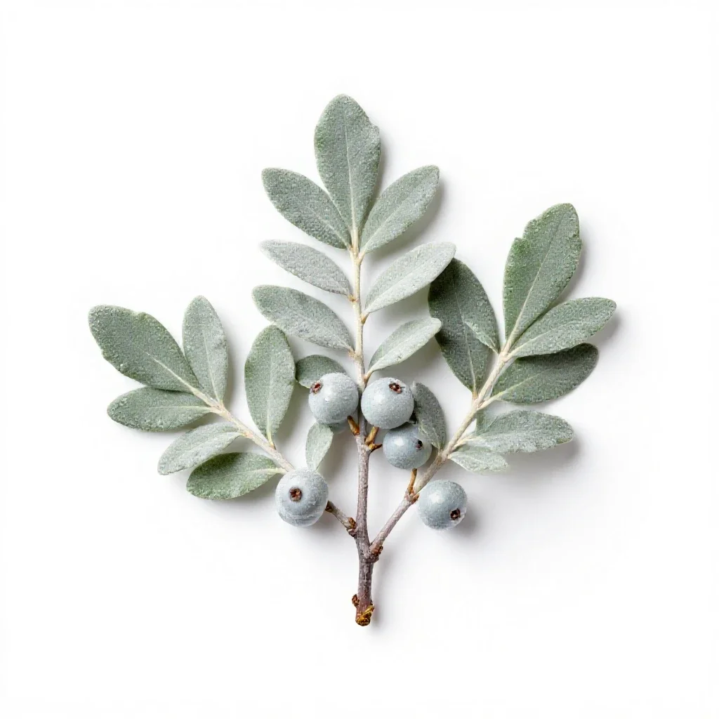 Silverberry isolated on a white background
