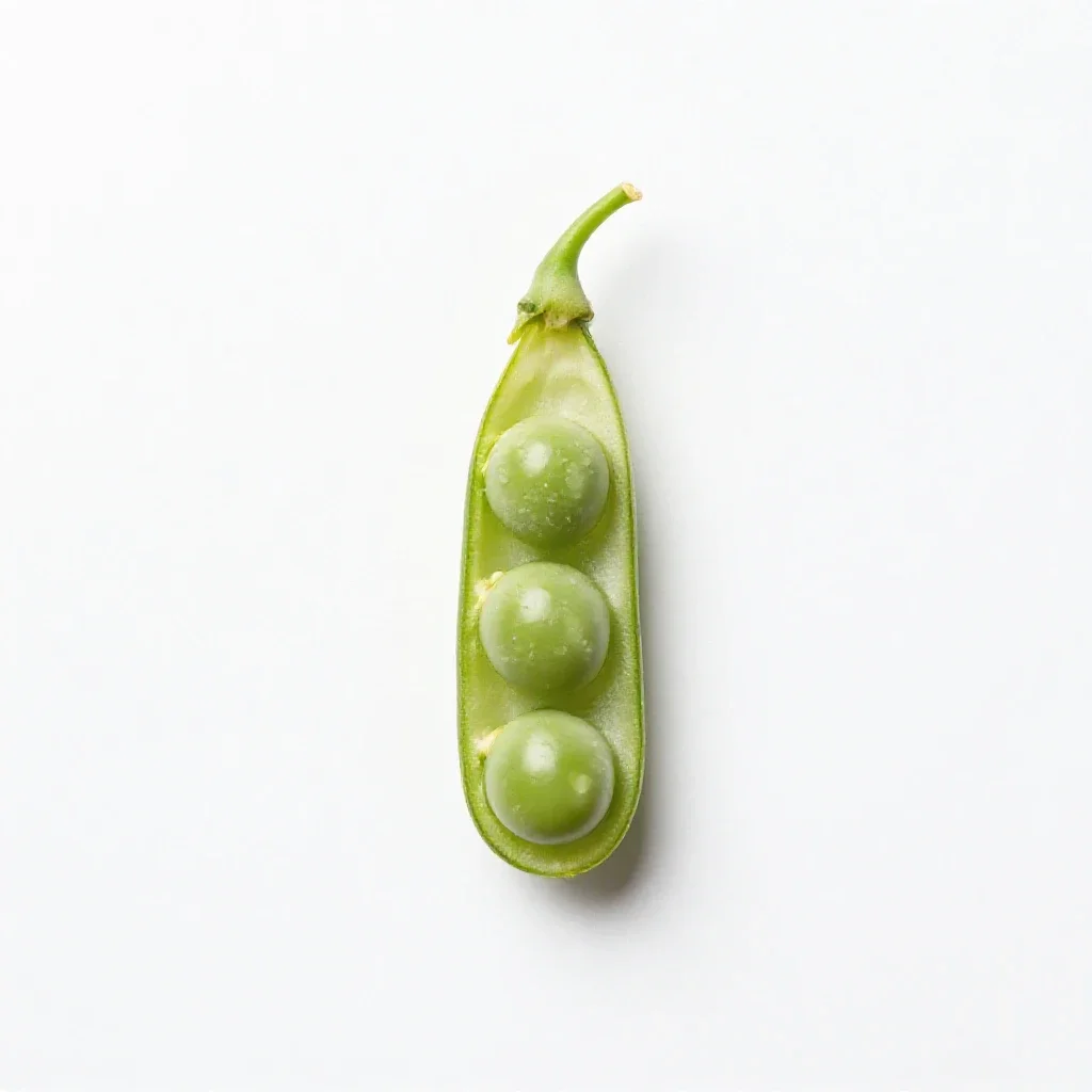 Singletary pea isolated on a white background