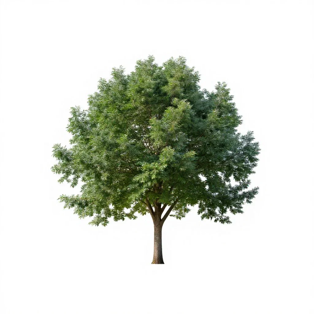 Smoke tree isolated on a white background