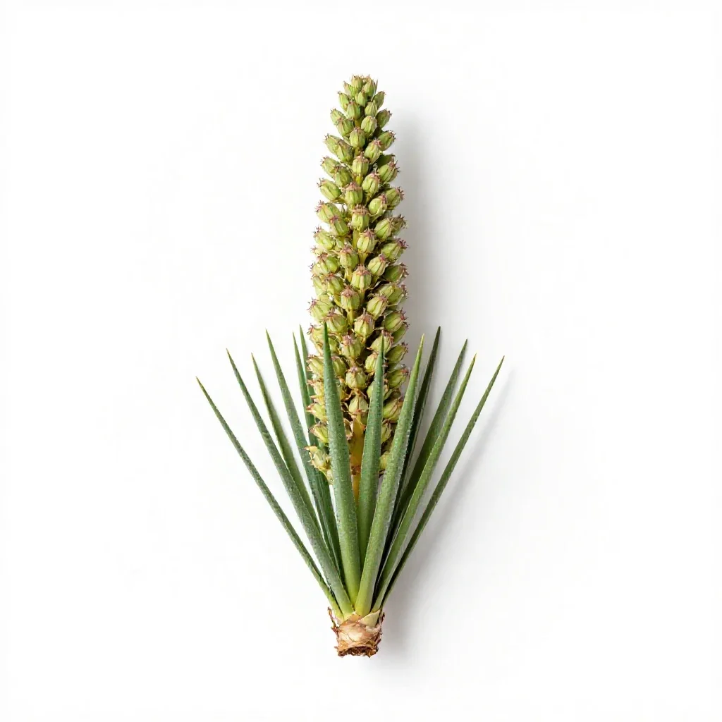 Soapweed isolated on a white background