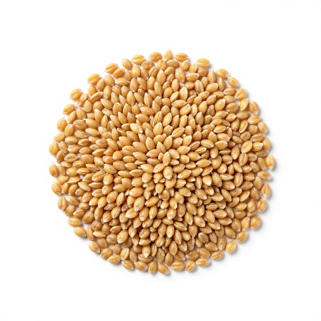 Soft wheat isolated on a white background