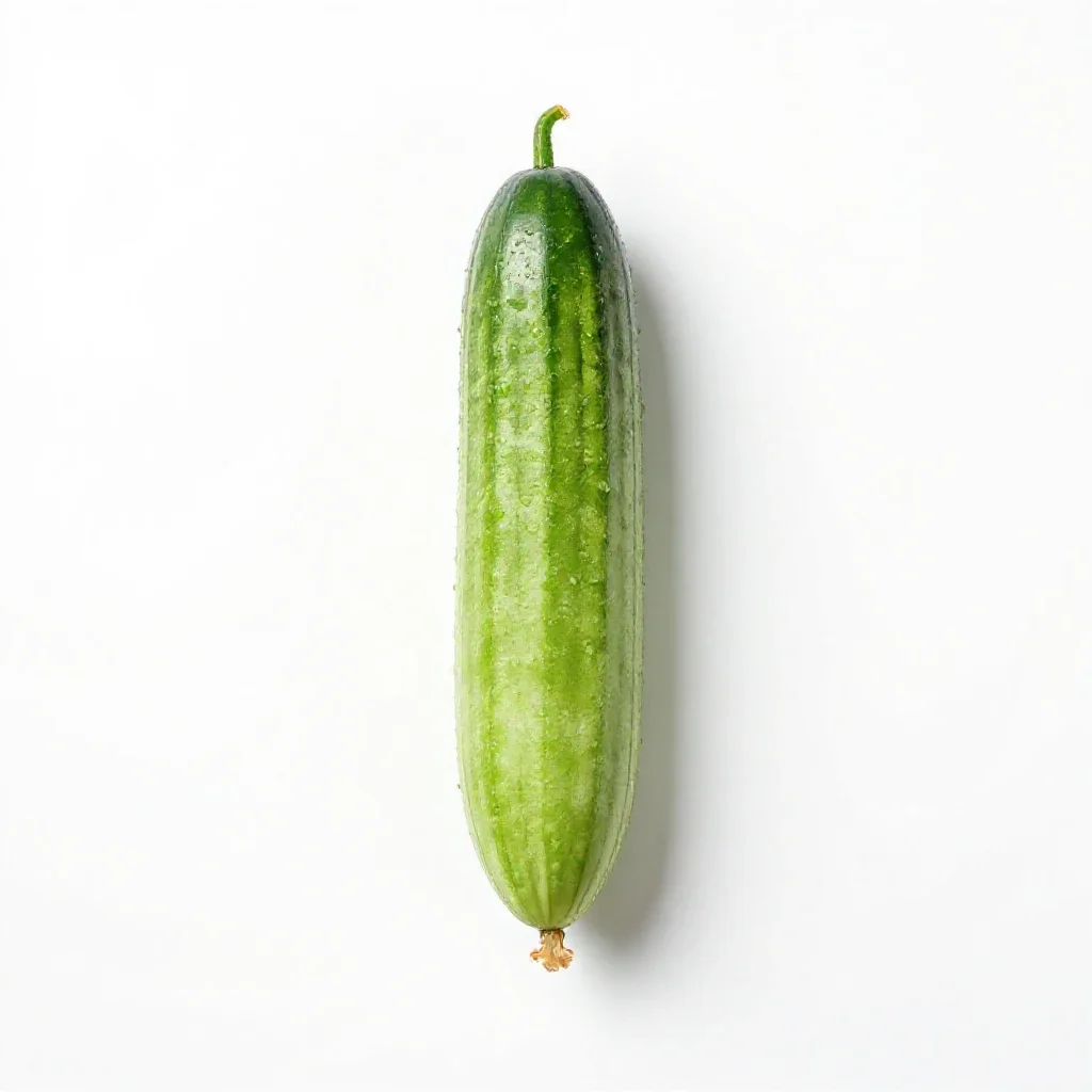 Squirting cucumber isolated on a white background