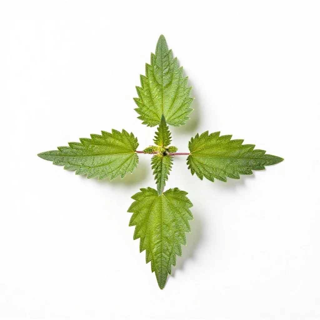 Stinging nettle isolated on a white background