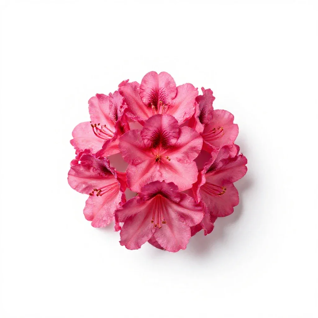 Swamp azalea isolated on a white background