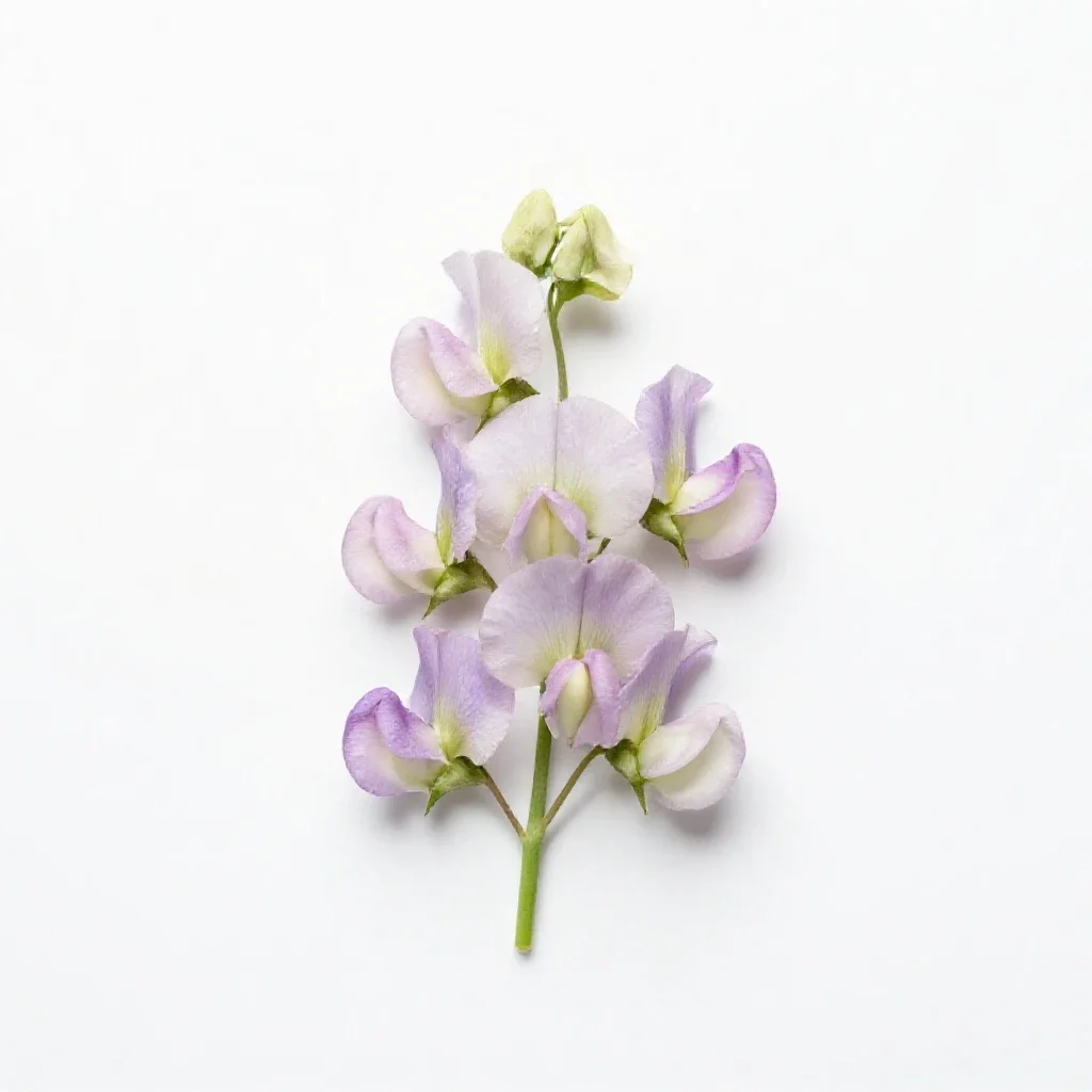 Sweet pea isolated on a white background