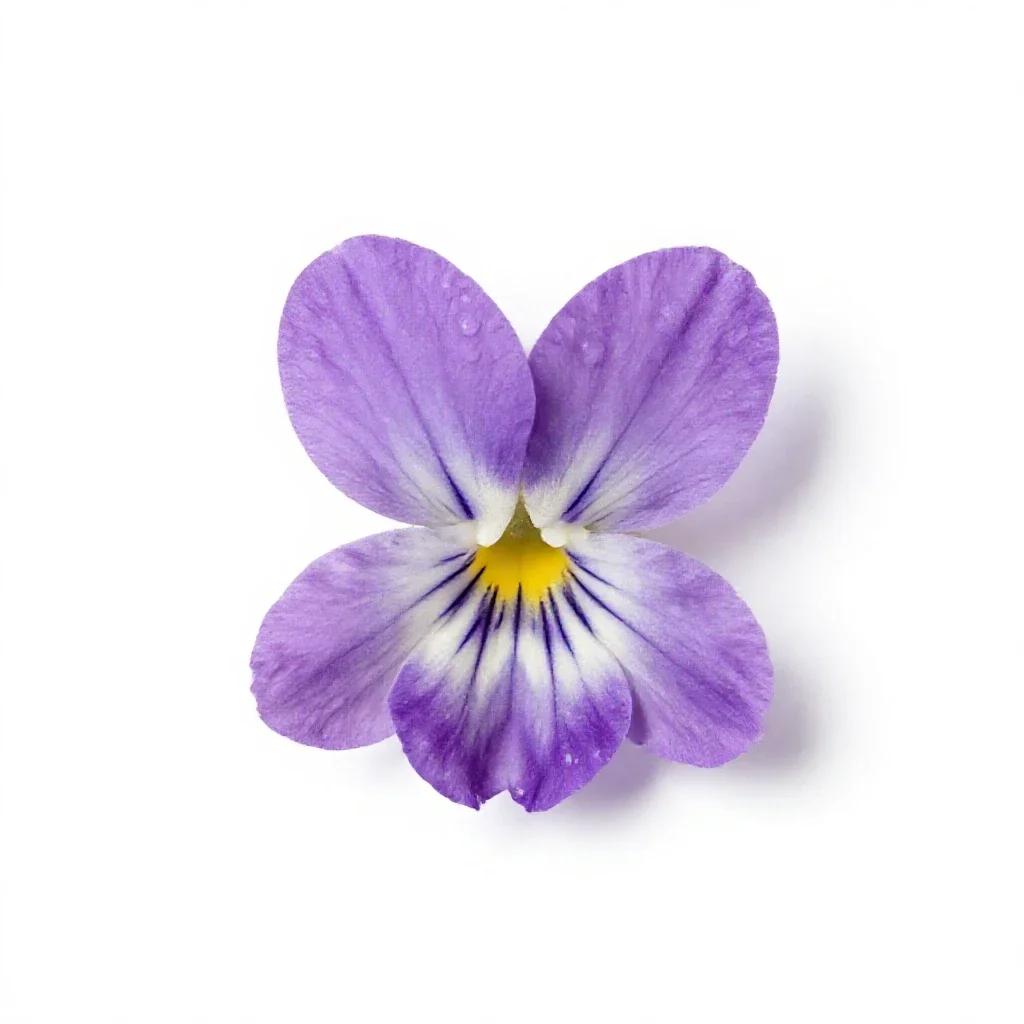 Sweet violet isolated on a white background