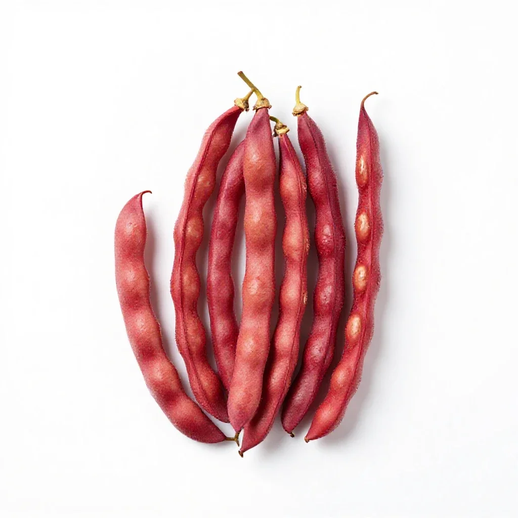 Sword bean isolated on a white background