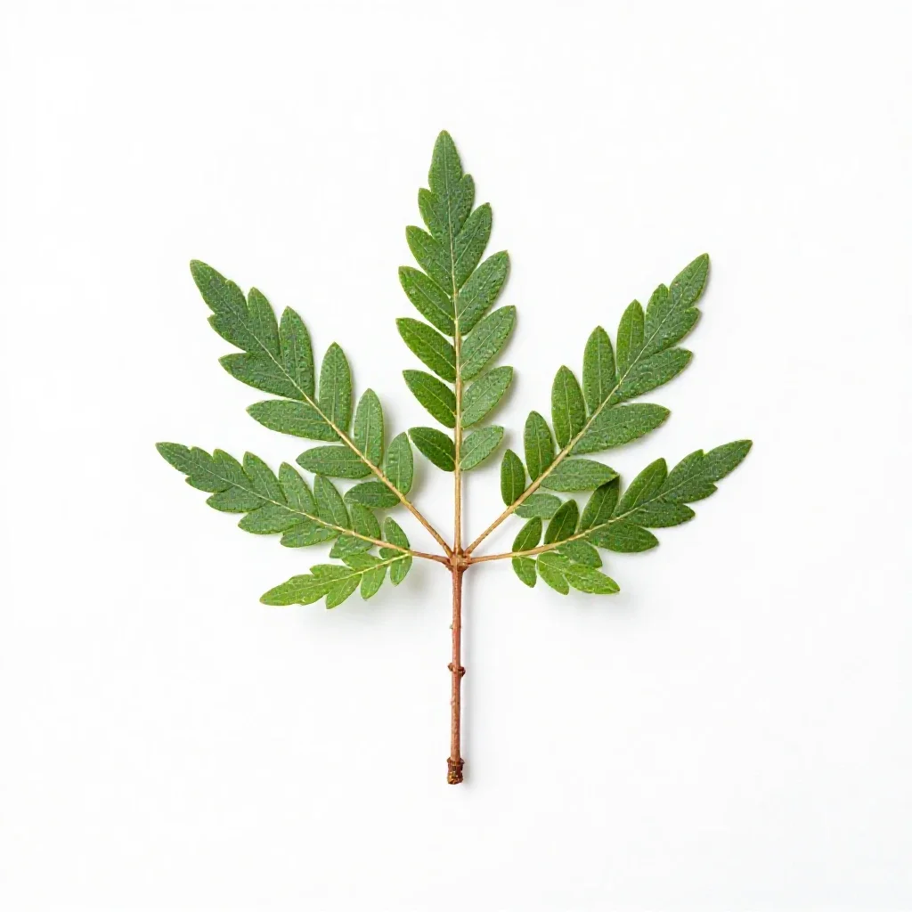 Tamarisk isolated on a white background