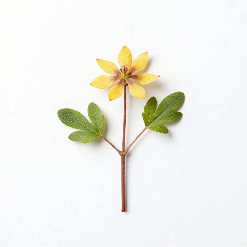 Trailing arbutus isolated on a white background