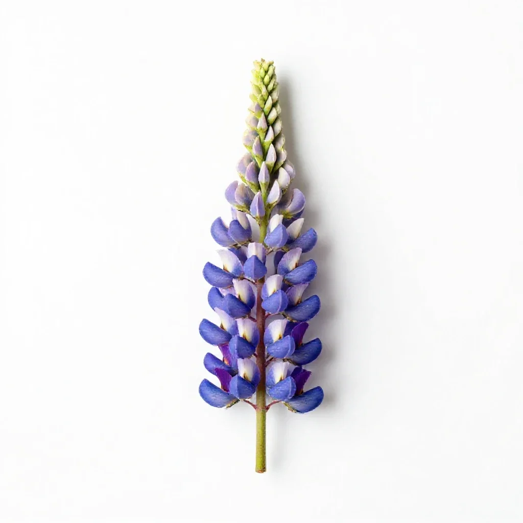 Tree lupine isolated on a white background