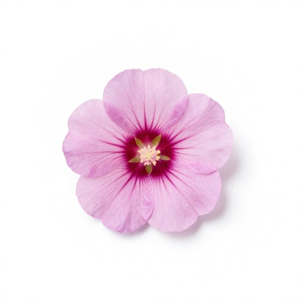 Tree mallow isolated on a white background