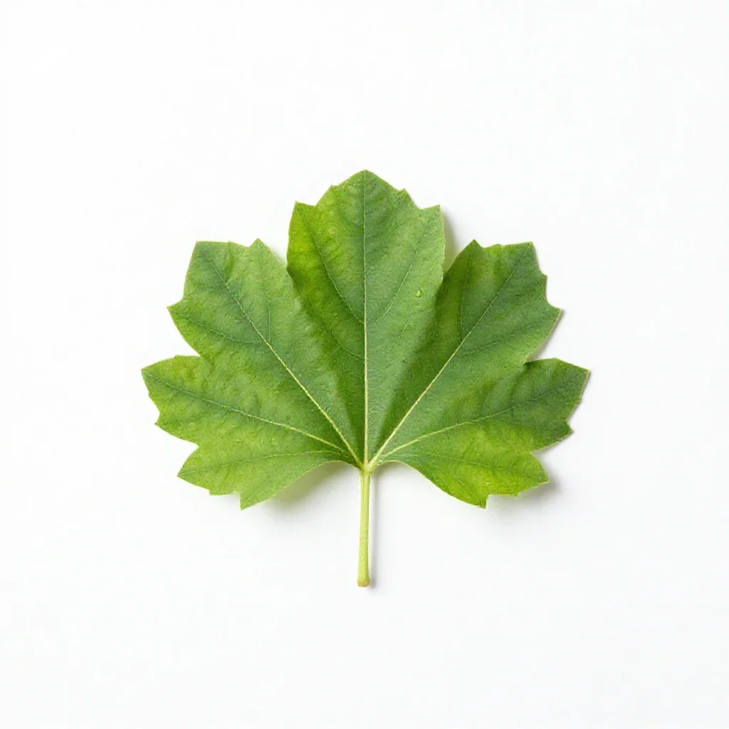 Velvetleaf isolated on a white background