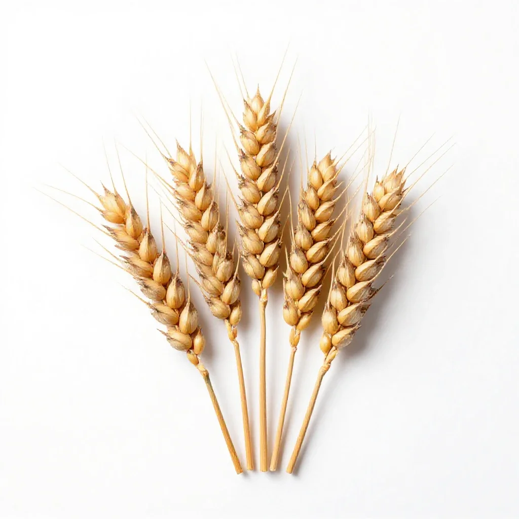 Wheat isolated on a white background
