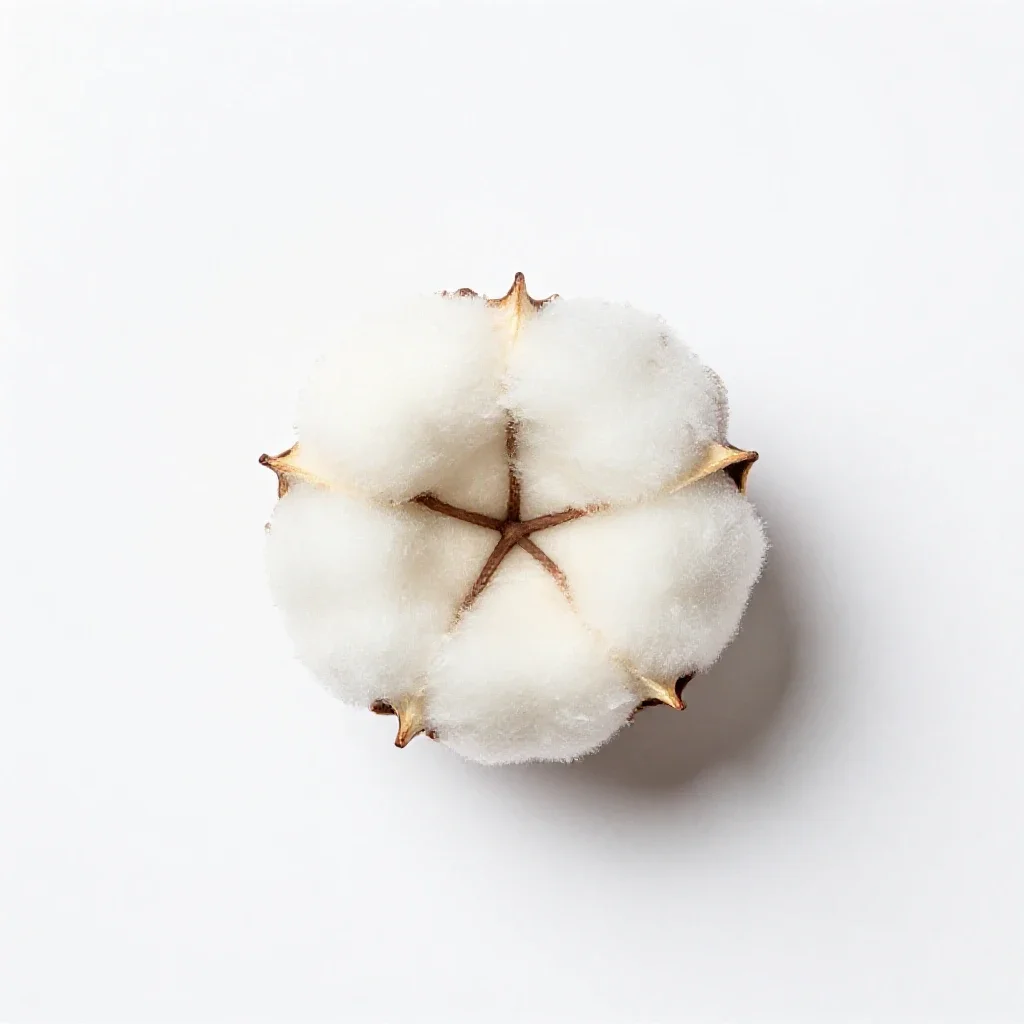 Wild cotton isolated on a white background