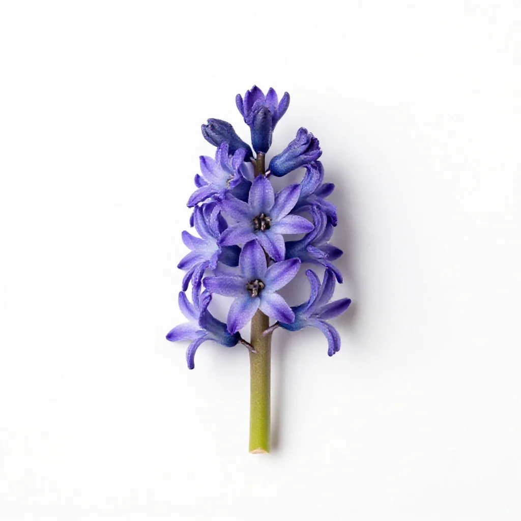 Wild hyacinth isolated on a white background